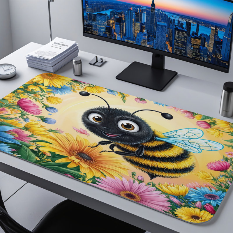 Polyester Desk Pad, 14.4x12.1