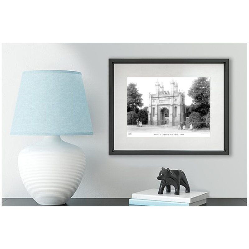 Helston, Grylls Monument 1895 - Single Picture Frame Print, 60cm H x 80cm W x 2.3cm D