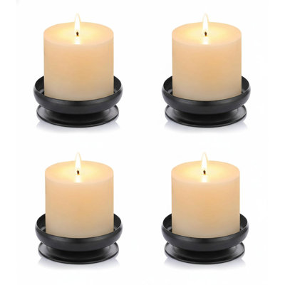 4 Piece Metal Tabletop Pillar Set