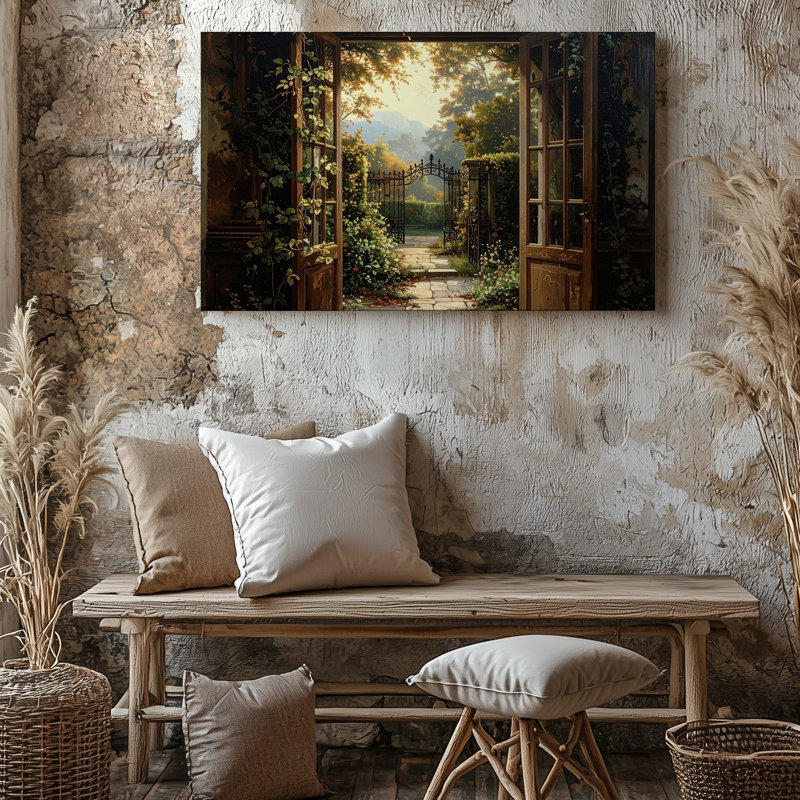 Toile d'art encadrée, "Enchanted Garden", H 11 po x l 14 po