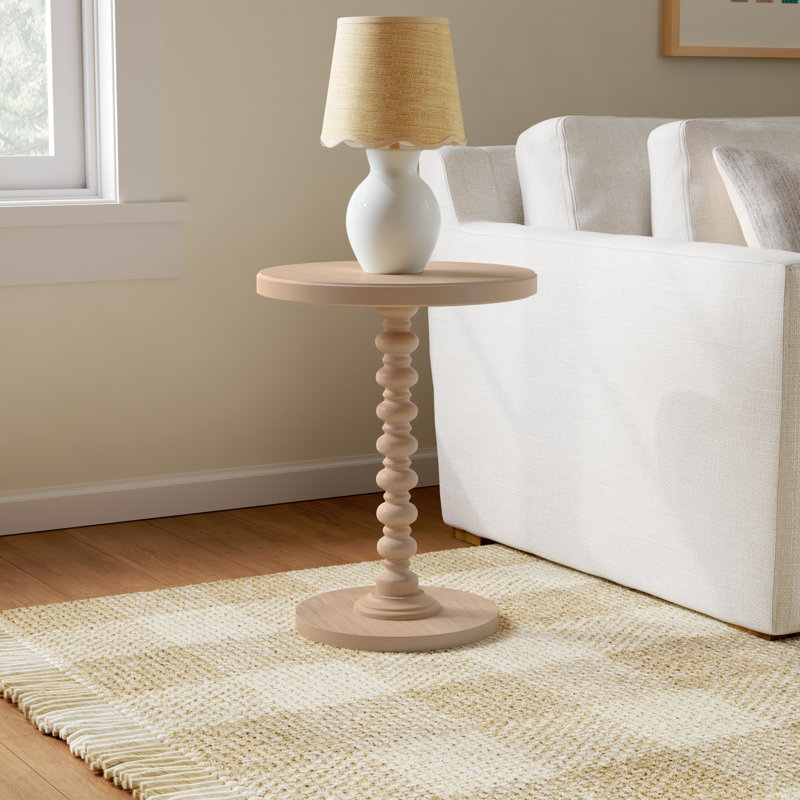 Fiama End Table, Natural, 22.25" H x 17" W x 17" D