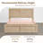 Farmhouse High Headboard Wood Platform Bed-368227450-368227444