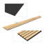 4 panneaux muraux en bois acoustique L 94,5 po x l 7,9 po, panneaux de lattes décoratives insonorisées 3D pour le mur et le plafond (20,73 pieds carrés / caisson)-99218495