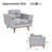 Chenille Armchair With Solid Wood Legs-2136371744
