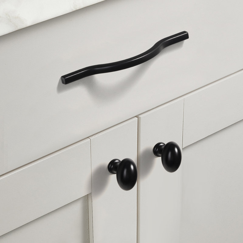 Paquet de 1,4 po de boutons ovales, Noir