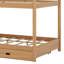 Wood Bunk Bed With Ladder And Trundle-1554384500