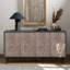 Armoire-buffet 60 po avec finition antique pour entrée 4 portes, 2 tablettes réglables, buffet de rangement Mid Mid Century-1615215919-1615215912