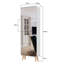 Armoire à chaussures décorative avec miroir pleine longueur pour vestibule étroit