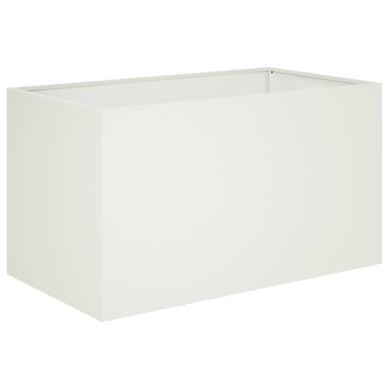 Planter, 50cm H x 100cm W x 50cm D, White, 2