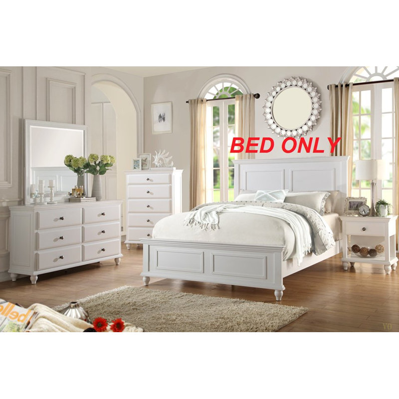 Lit de grand lit avec panneau de lit à contreplaqué 1pc