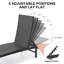 Chaise longue de patio inclinable en métal-1118423360