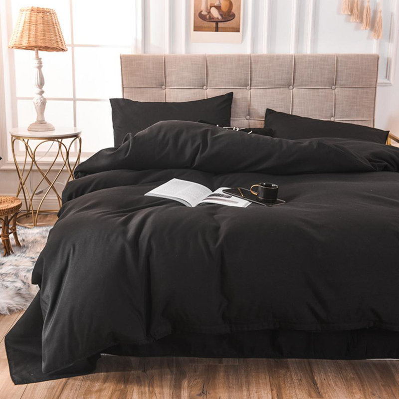 Ensemble d'édredon en duvet synthétique avec 2 taies décoratives - très épais - doux et confortable