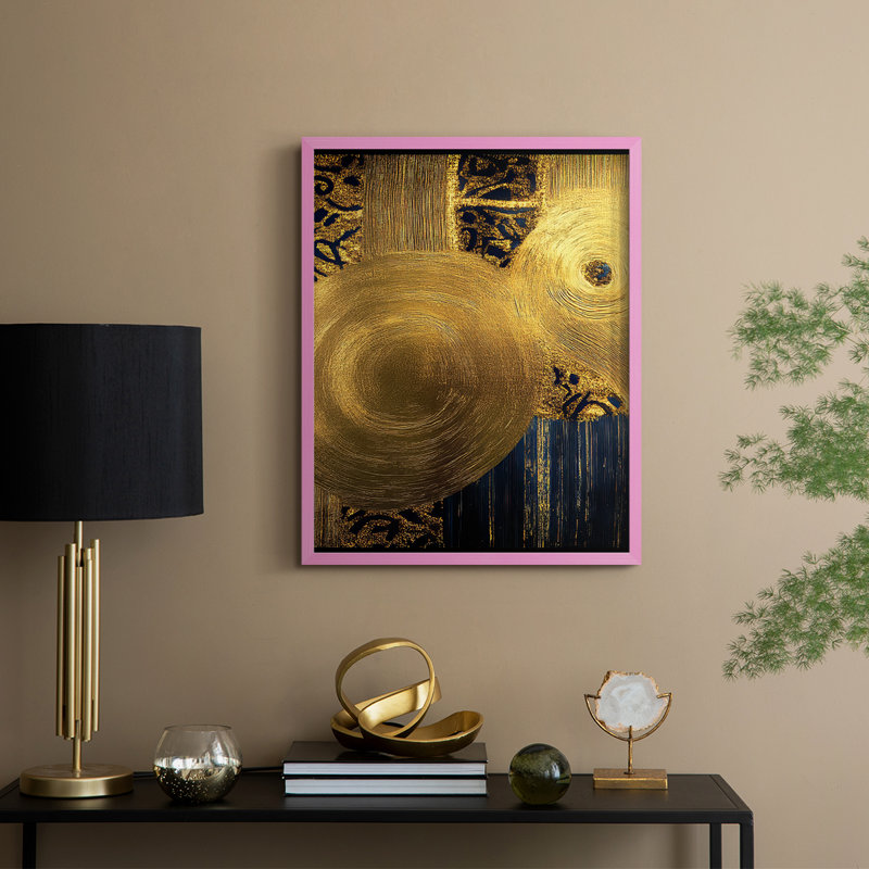 Abstract CCCXLV Framed Print - Ready To Hang, 29" H x 23" W, Pink