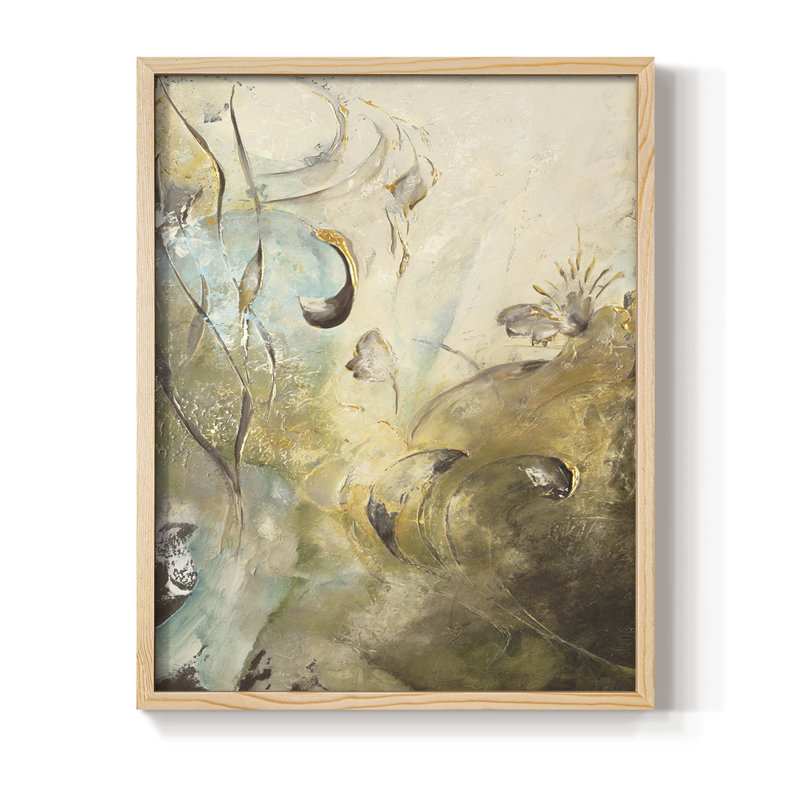 «Enchanted Garden II», reproduction encadrée - bois massif, H 30 po x l 24 po, Naturel