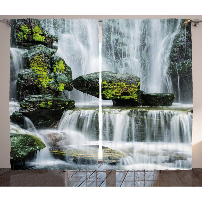 Semi Sheer Curtain Pair, 54" W x 108" L