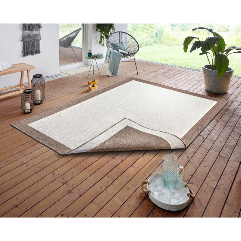 Panama Flatweave Linen/Cream Rug, Rectangle 160 x 230cm