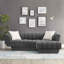 87.9Cm Wide Velvet Square Footstool Ottoman-144811711