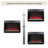 Electric Fireplace Insert with Realistic Flame, Ultra Thin Heater, Remote Control, Timer, and Overheating Protection for Safe and Cozy Heating