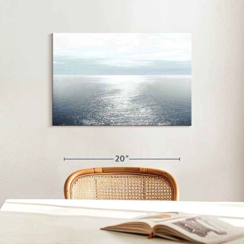 Océan bleu clair II, H 16 po x l 24 po