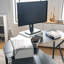 Support de bureau double avec tiroir de rangement-107309817