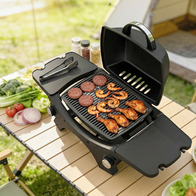 Outsunny 2 - Burner Countertop, Portable 13000 BTU BTU Gas Grill