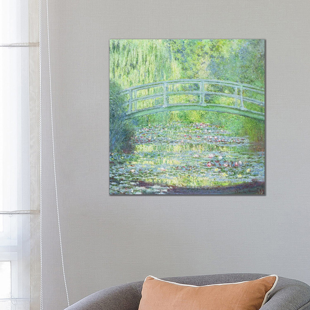 The Waterlily Pond with the Japanese Bridge, 1899 by Claude Monet - Painting Print on Canvas