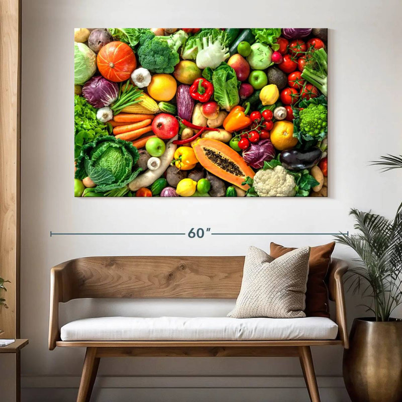 Kerrick récolte de fruits et légumes, H 34 po x l 51 po