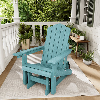 Chaise Adirondack coulissante Smooth Motion, chaise d'extérieur réglable à 3 positions, PEHD facile à assembler et support de dossier ergonomique pour le patio