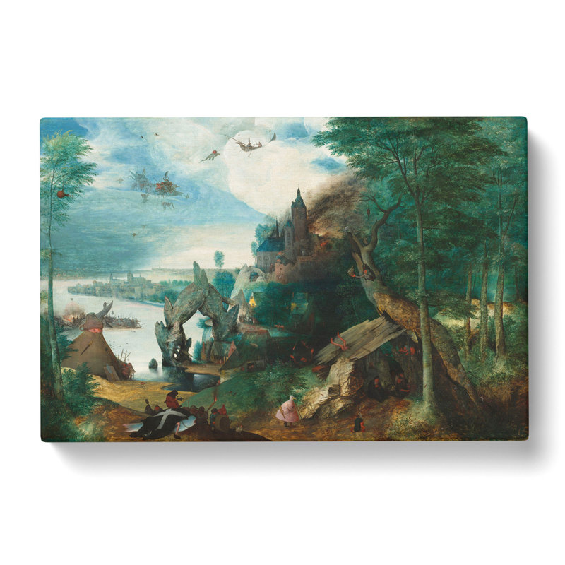 The Temptation Of Saint Anthony by Pieter Bruegel The Elder - Wrapped Canvas, 35cm H x 50cm W x 3cm D