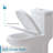HOROW Nia Compact One-Piece Round Toilet with Dual-Flush System, Space-Saving Floor-Mounted Design, 1.28 GPF-70606292