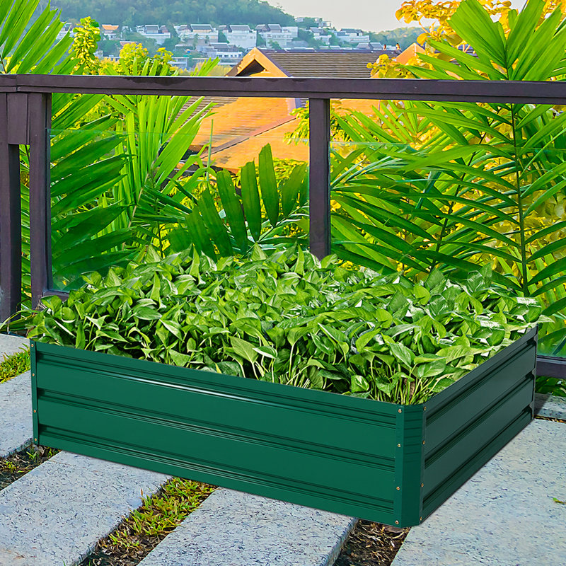 Creston Raised Garden Bed, Green
