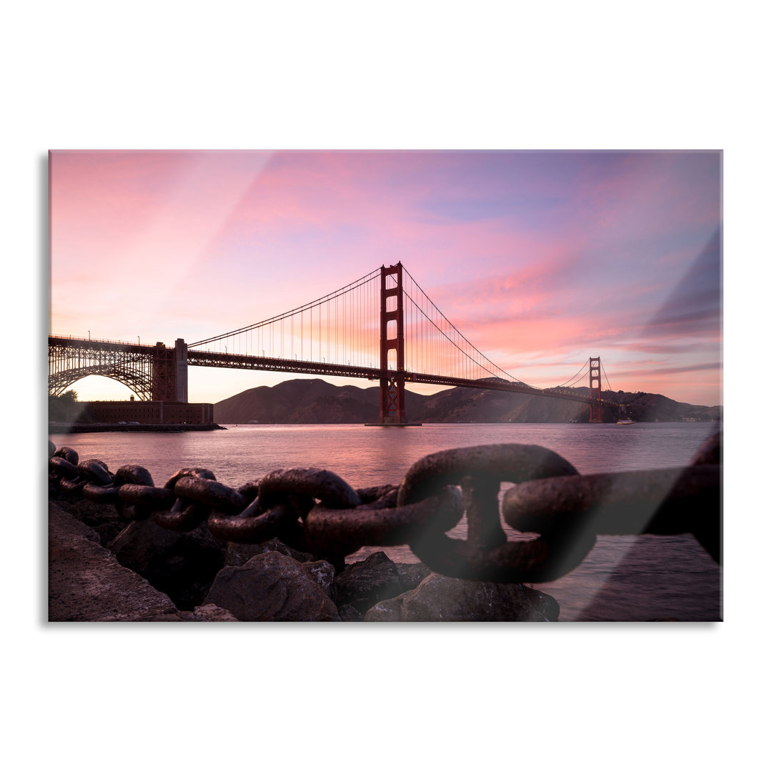 Glasbild | Wandbild Auf Echtglas | Golden Gate Bridge LF9759