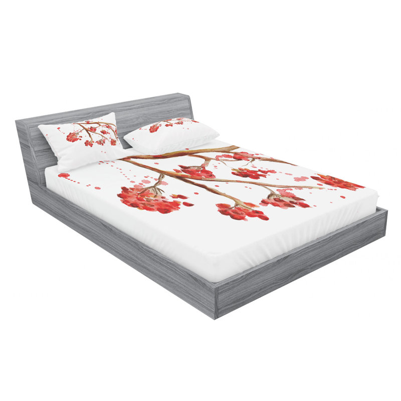 Microfiber Sheet Set, Queen Sheet Set with Fitted Sheet