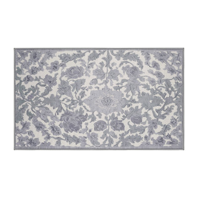 Tapis gris lavable à la machine