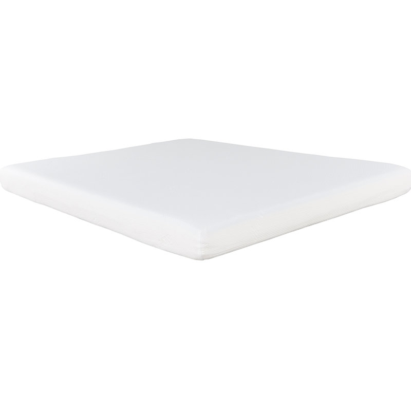 Matelas en mousse viscoélastique imprégnée de gel de taille 6 po dans une boîte, housse souple, gel pour l'équilibre de la température corporelle, couche supérieure, sommeil reposant à fermeté moyenne, coffre-fort, lit facile à installer et protection double