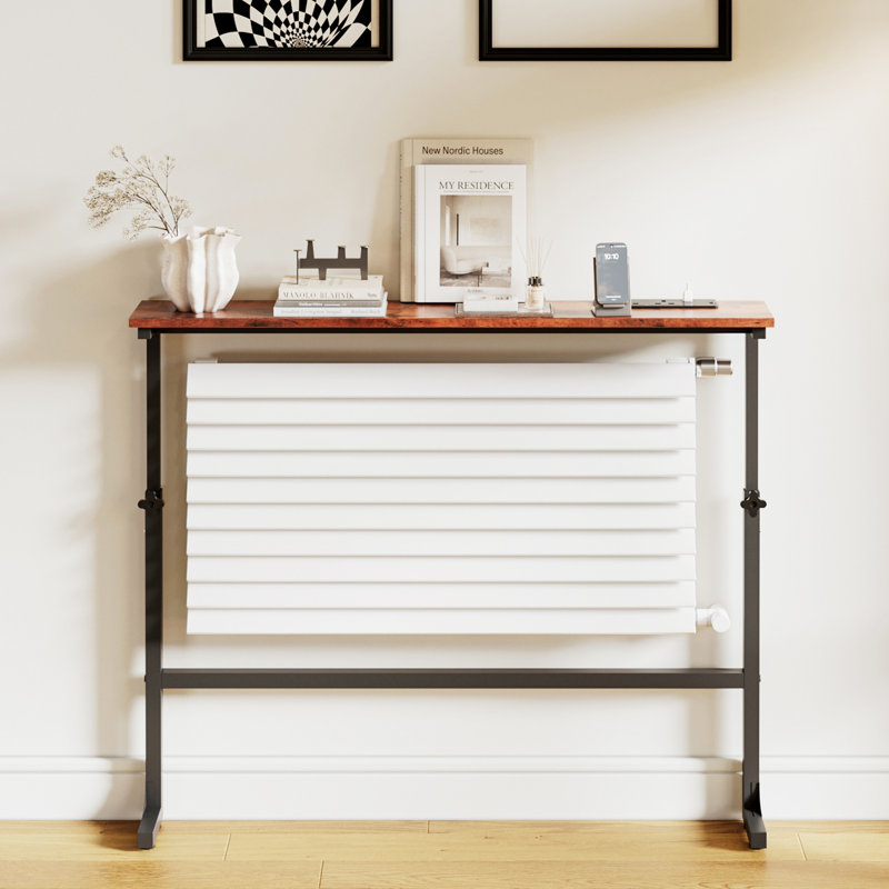 Narrow Console Table, 83cm H x 100cm W x 15cm D*2, Brown