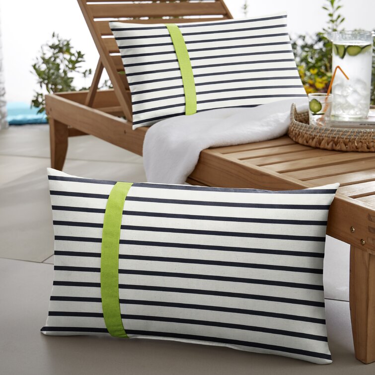 2pk 12x18 Sunbrella Outdoor Throw Pillows Gray