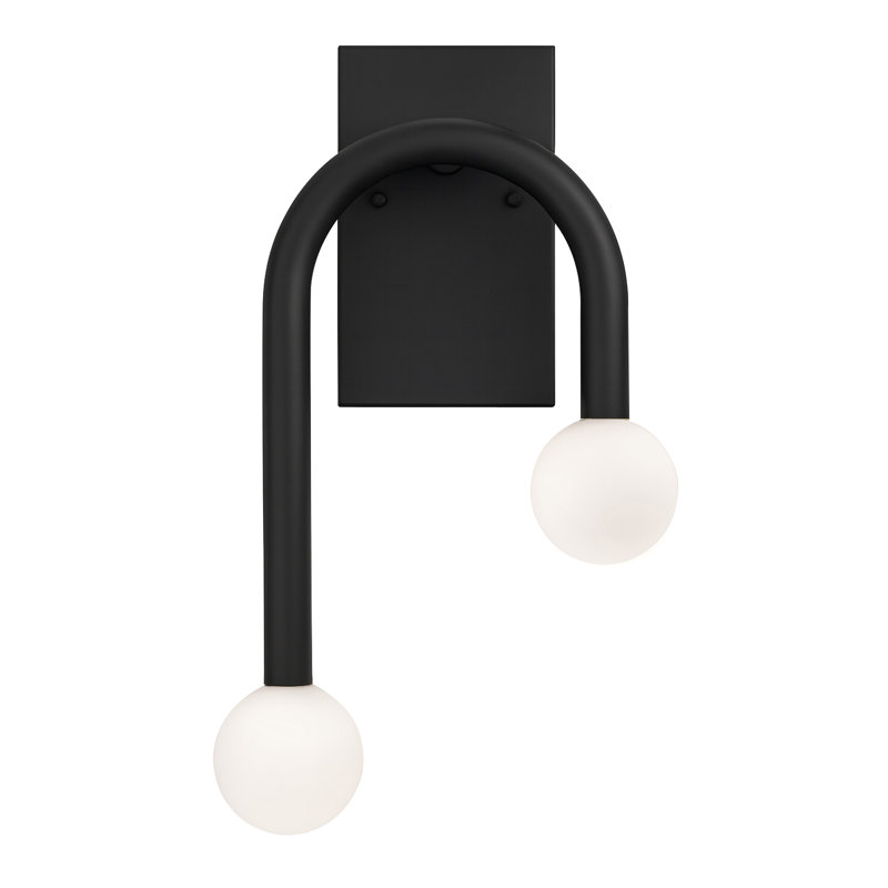 Colette 17'' LED Sconce - Black, Black