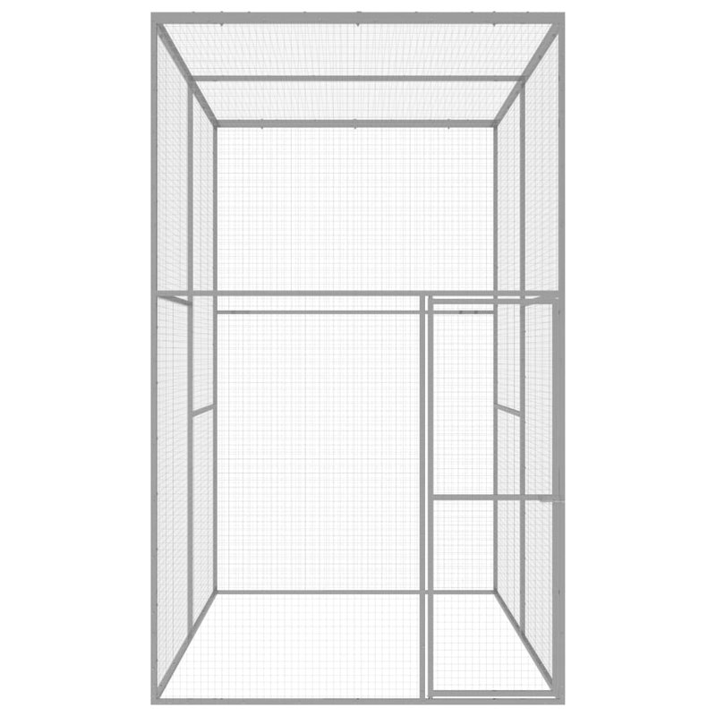 Mitcham 300cm H Galvanised Steel Kennel With Door