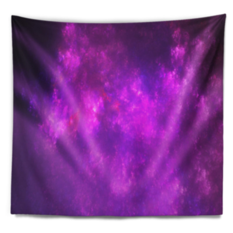 Tapisserie bleu ciel starry abstract, H 78 po x l 92 po