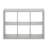 Furinno Cubicle Open Back Decorative Cube Storage Organizer, 8-Cube, Light Grey-1242548528-1209442668