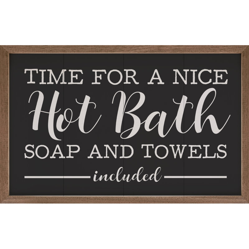 Hot Bath Black, 5" H x 8" W