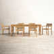 Morones Rectangular Reclaimed Teak 6 Person Indoor Outdoor Dining Set