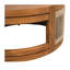 Table basse et table basse durable en bois d'acacia, corde bohème, pour l'extérieur