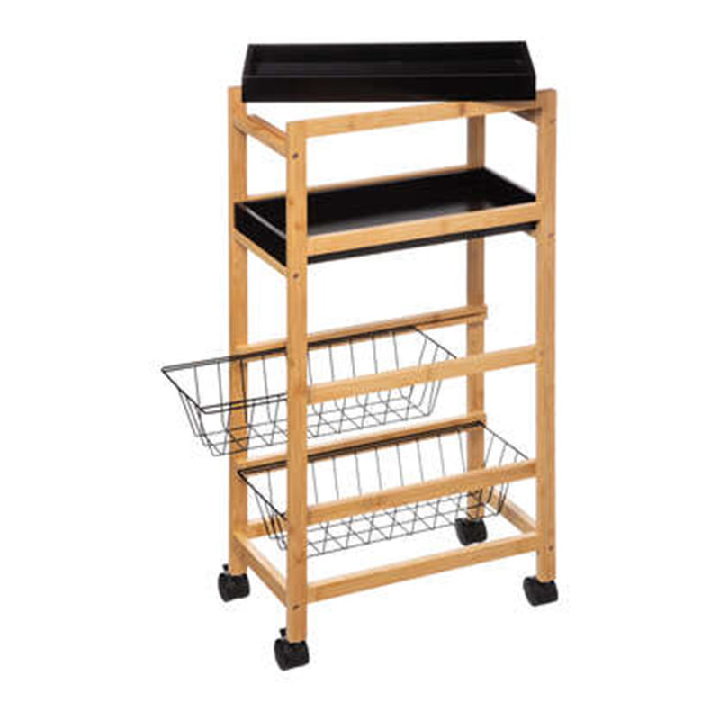 Solid Wood Kitchen Cart