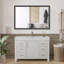 Miroir de salle de bain 48 po x 32 po rectangulaire moderne surdimensionné avec cadre-280972673-280972675