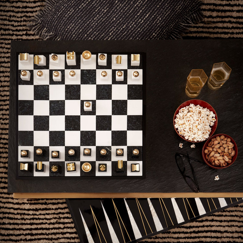 Deco Noir Chess Set