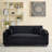 Jeffrey Convertible Corduroy Sofa Bed with Adjustable Backrest & Cup Holders-1646501015