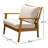 Weslyn Solid Wood Patio Lounge Chair
