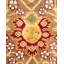 Tapis brun noué à la main de conception unique et unique Oakhur